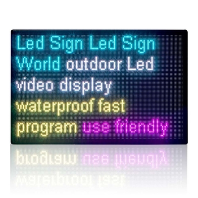 цвет знаков P8MM RGB СИД 28X43inch Programmable на открытом воздухе цифров полный