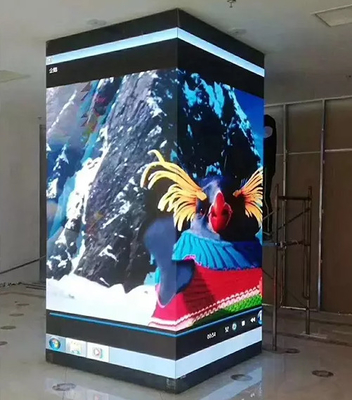 реклама экрана 3840hz СИД крытых P2.5RGB 4 заливки формы 640x480 сторон шкафа большая