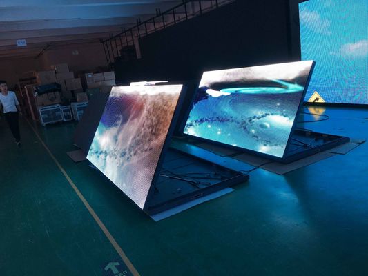 На открытом воздухе двойник дисплея СИД доступа фронта P3 P4 P5 P8 4000cd встал на сторону